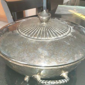 De Uberti Silverplate Lidded Serving Dish